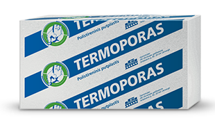 Polistireninis putplastis Termoporas EPS 100, nefrezuotas Polistireninis putplastis Termoporas EPS 100, nefrezuotas